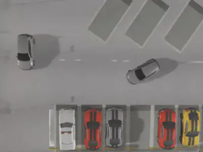 Dynamic parking test scenario
